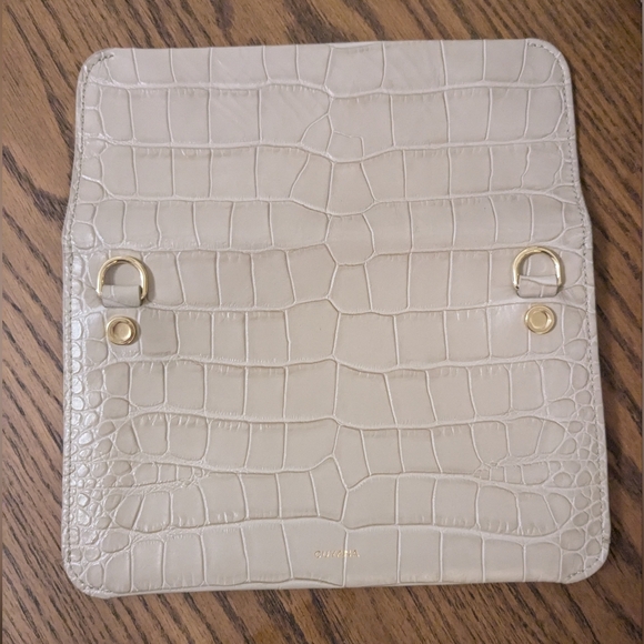 Cuyana System Tote - 13 In Stone Croco Style With Flap Bag - Picture 2 of 9